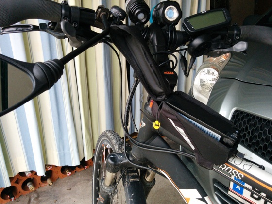 Befestigung auf dem Fahrrad