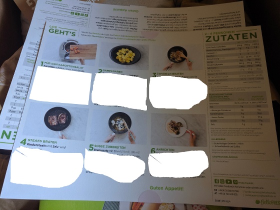 Die Rezeptkarten