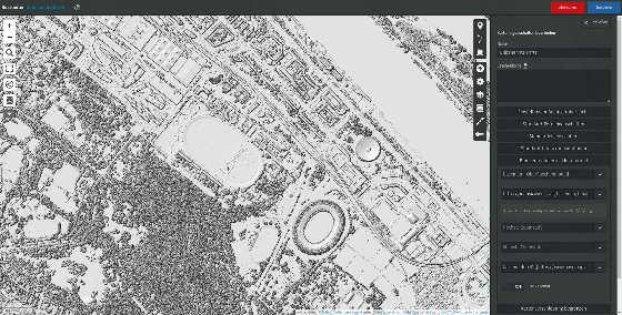 uMap - basemap Oberflächenmodell Ausschnitt von Wien