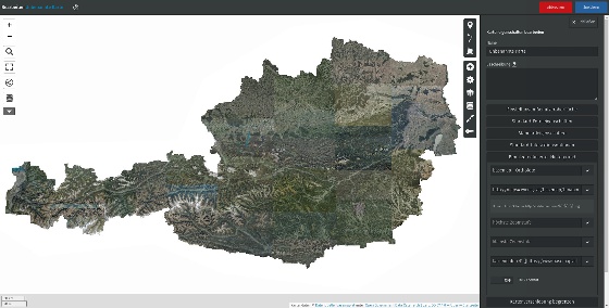 uMap - basemap Orthofoto wird in uMap angezeigt