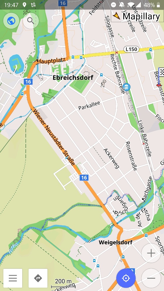 OsmAnd Oberfläche