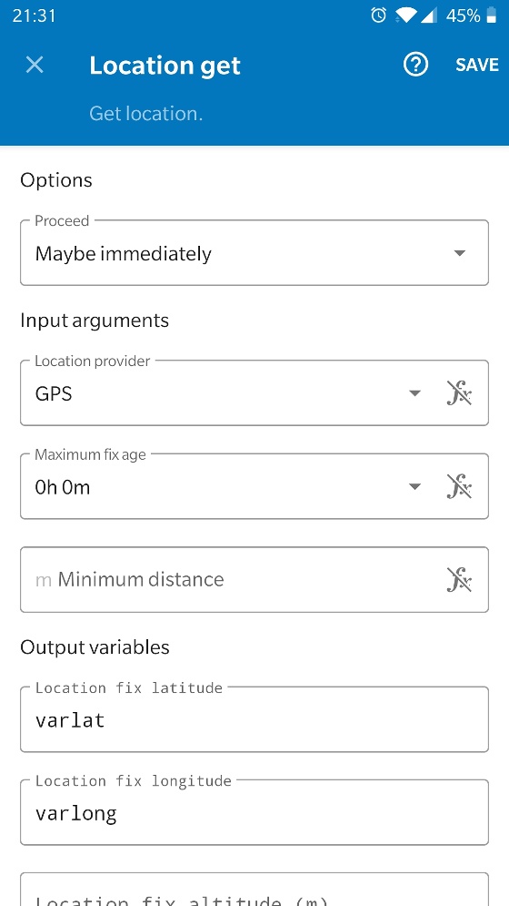 Wert für GPS-FIX auf 0 setzen
